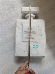 China New Carrara White Marble Perfume Bottles Craft