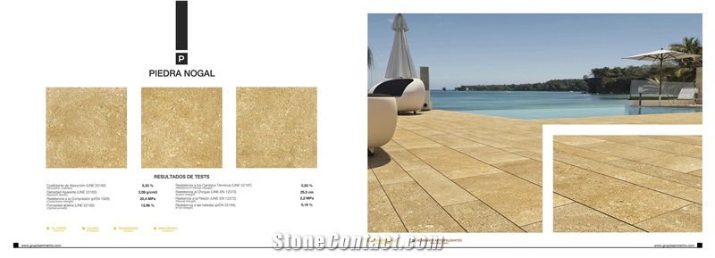 NOGAL STONE - Piedra Nogal Limestone Slabs Tiles