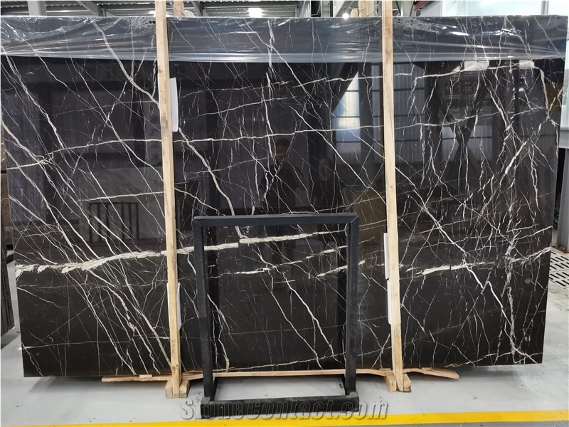 China Portoro Marble,Imperial Brown Gold Stone Slabs