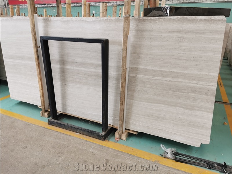 China White Wood Grain Marble, Ancient White Marble Slabs