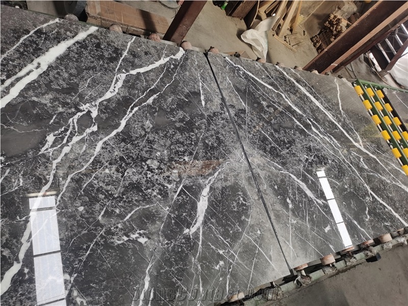 Fior Di Bosco Marble, Etruscan Grey Marble Slabs