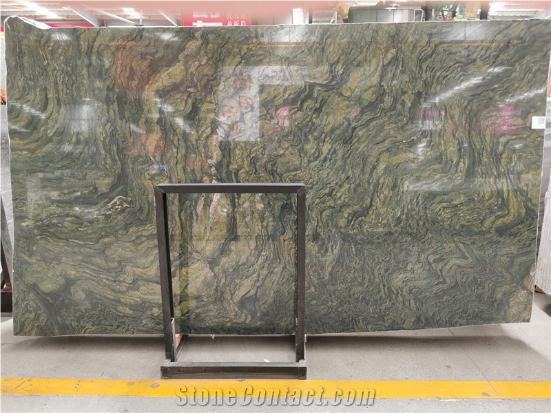 Green River Veins Marble Pattern Slabs For Project
