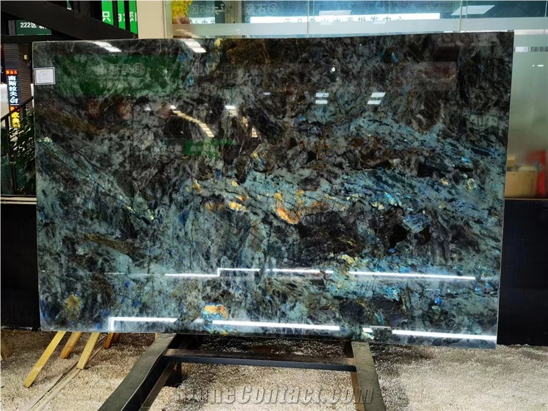 Labradorite Blue Granite Slab For Wall Home Hotel Project