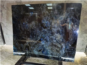 Luxury Good Blue Crystal Labradorite Granite Slab Tile