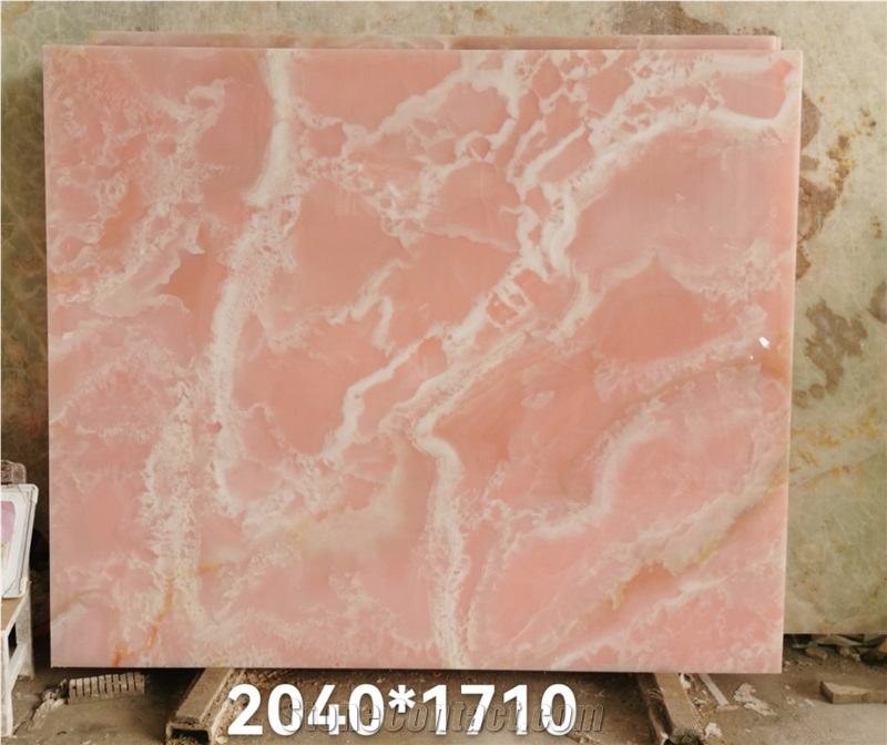 Natural Stone High Quality Pink Onyx Big Slabs