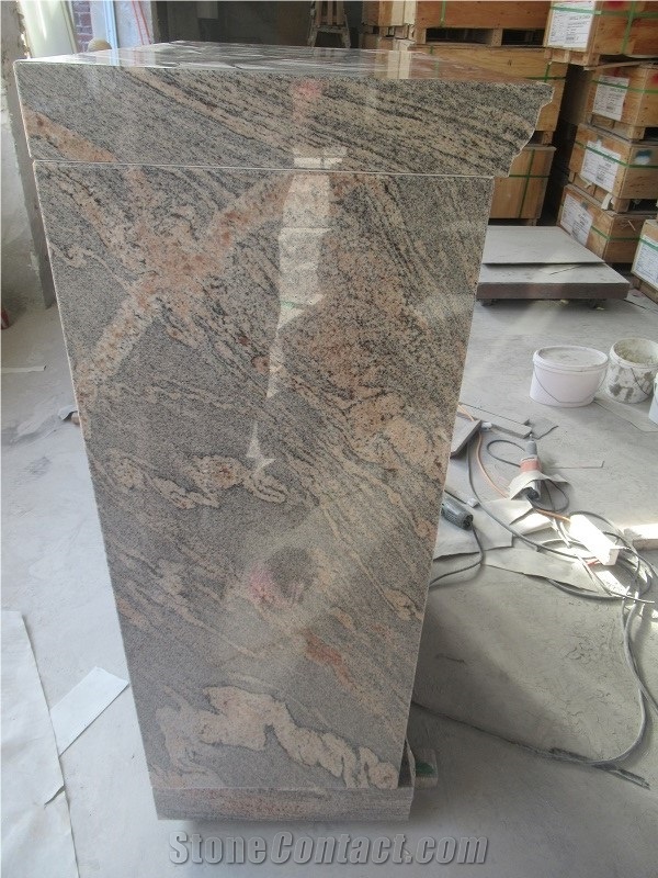 China Juparana Granite 6 Niche Columbarium