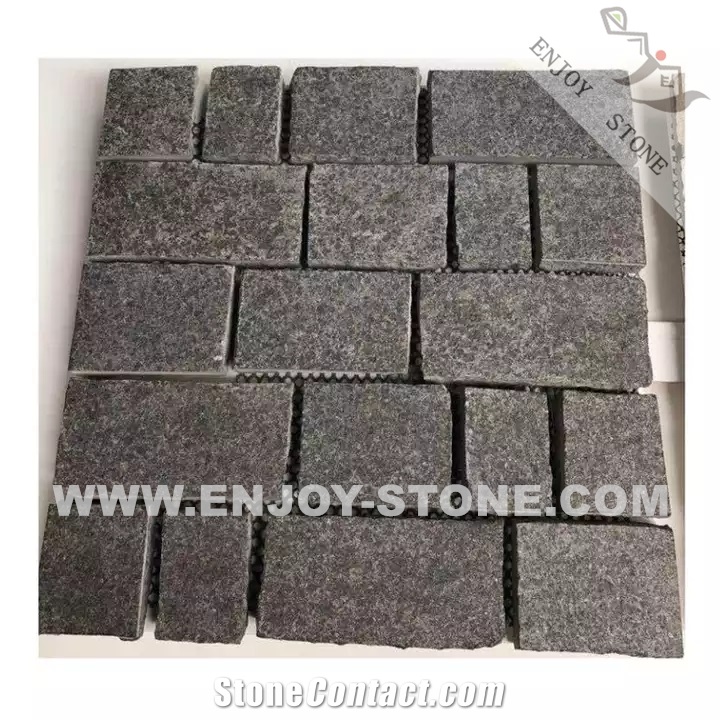 Black Basalt G684 Flamed Tile Flooring Wall Cladding Pavers