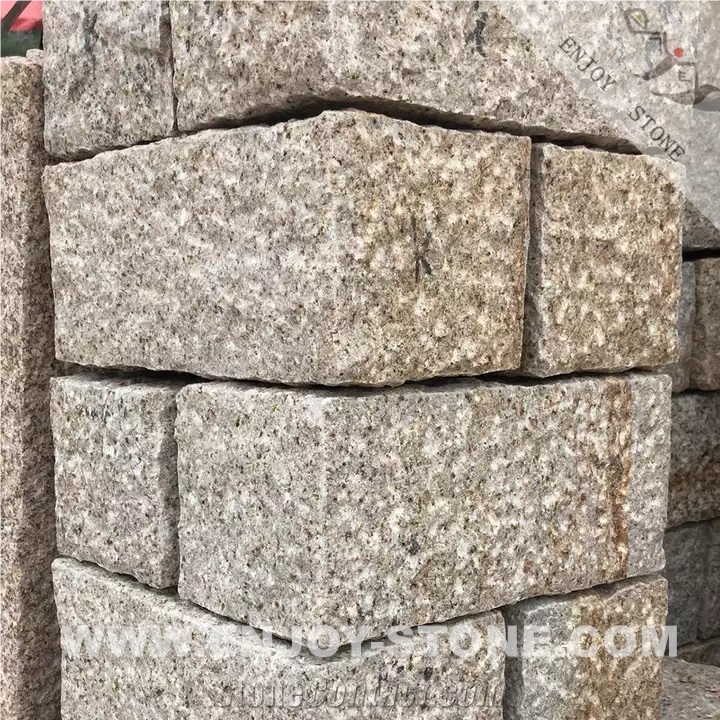 G684 Black Large Block Granite Cobblestone