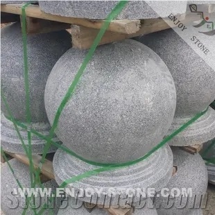 Good Quality G603 Grey Granite Parking Balls Polished