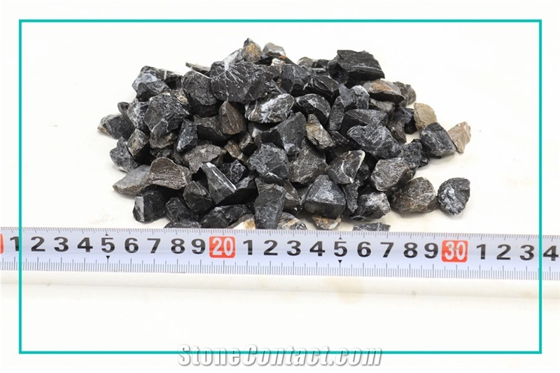 Black Marble Crushed Stone, Pebble Stone