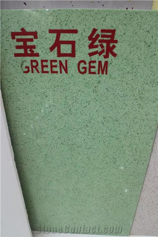 Green Quartz, Engineered Stone, Green Gem