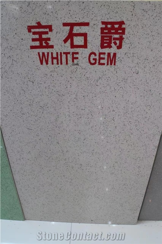 White Artificial Granite, White Gem