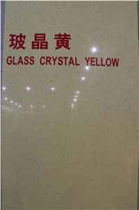 Yellow Quartz, Engineered Stone, Glass Crystal Yellow