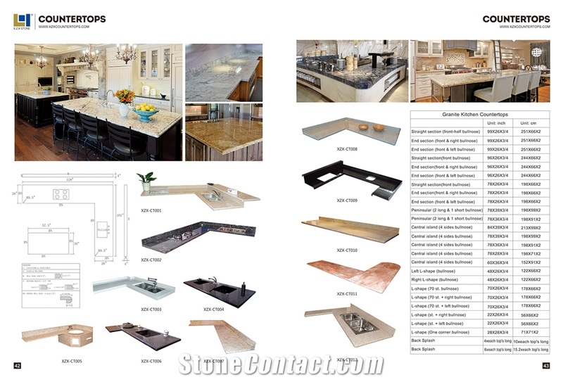 G664 Kitchen Countertops, Customer Size, High Quality