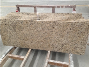 Giallo Santa Cecilia Granite Prefab Countertop Vanity Tops