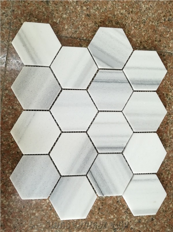 Hot Sale! Hexagon Mosaic Marble, Free Design, Customer Size