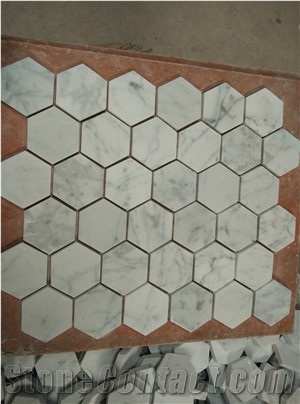 Hot Sale! Hexagon Mosaic Marble, Free Design, Customer Size