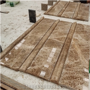 Light Emperador Marble Steps Threshold