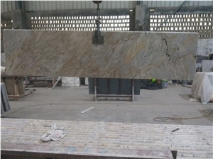 Silver River Gold Prefabricated Countertop  Island Stock