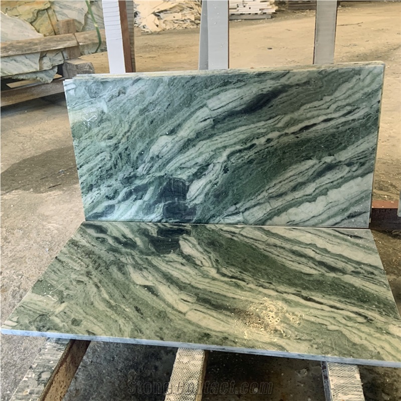 Cheap China Green Stone,Green Verde Marble Tile