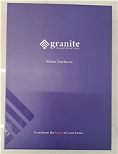 Hardboard Sample Book 5 Pages With UV & Transparent Pocket