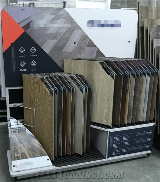 Hardwood Flooring Tile Sample Display Stand For Showroom