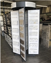 Metal Showroom Marble Mosaic Tile Sample Board Display Rack
