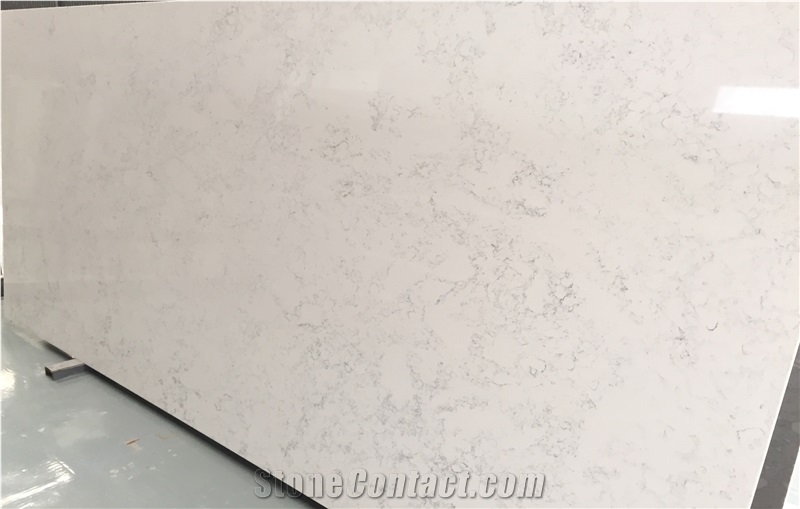 Carrara Extra White Quartz Slab For Bathroom Wall