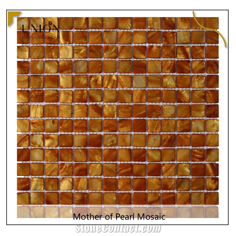 UNION DECO Dyed Color Mother Of Pearl Mosaic MOP Wall Tiles