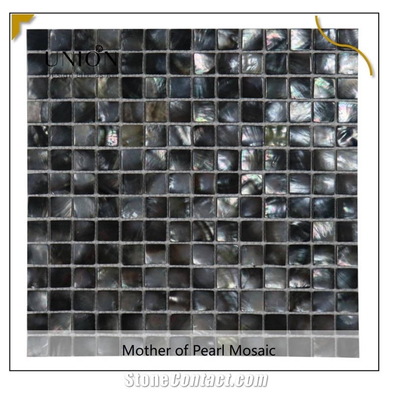 UNION DECO Tahiti Black Mother Of Pearl Mosaic Shell Tile