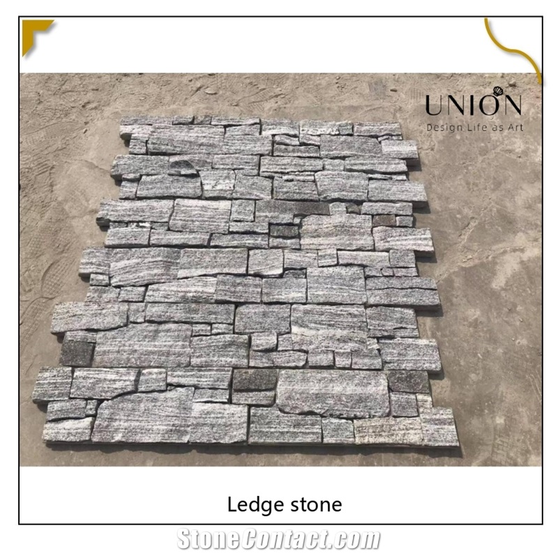 UNION DECO Dove Grey Granite Culture Stone Wall Cladding