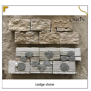 UNION DECO Granite Stone Cladding Stacked Ledger Stone Panel