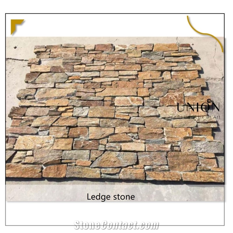 UNION DECO Natural Rusty Quartzite Stone Cladding Stone