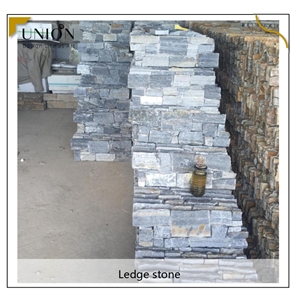 UNION DECO Natural Stacked Stone Blue Quartzite Ledger Stone