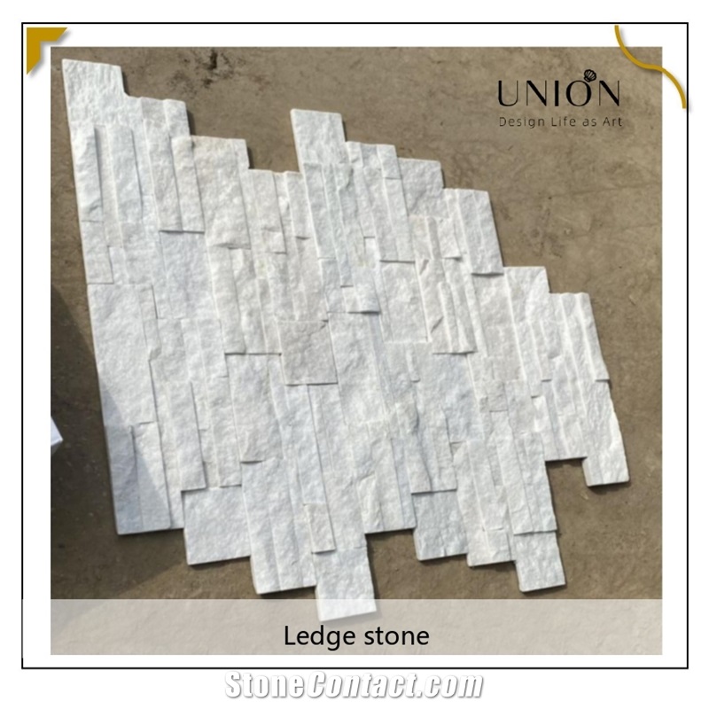 UNION DECO Natural Stone Panel White Quartzite Wall Cladding from China