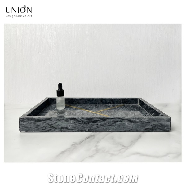 UNION DECO Wholesale Hotel Rectangle Marble Serving Tray