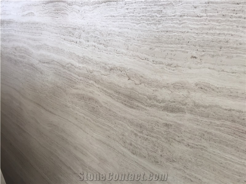 Wooden White- Serpeggiante White Marble Slabs