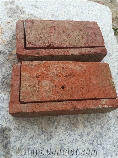 Antique Red Brick Corners, L Shape Bricks For Wall Corner