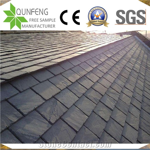 Antacid Split Black Stone Tile Slate Roofing For Covering