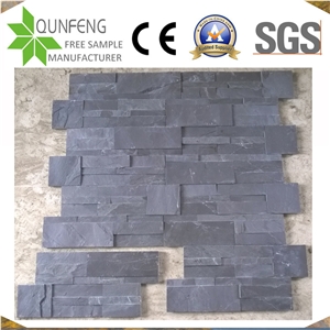 Black Slate Wall Cladding China Split Face Culture Stone
