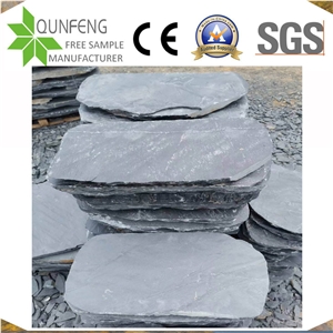 China Black Irregular Stone Garden Stepping Pavement Slate