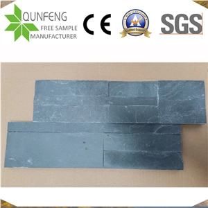 China Black Stacked Slate Split Face Culture Stone