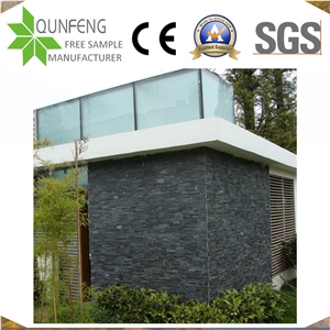 Natural Black Split Culture Stone China Slate Wall Covering