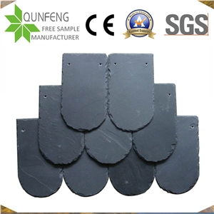 Natural Split Face Black Slate Roof Tile For Roof Coating