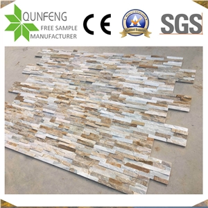 P014 Golden Slate Cultured Stone/Yellow Beige Wall Cladding