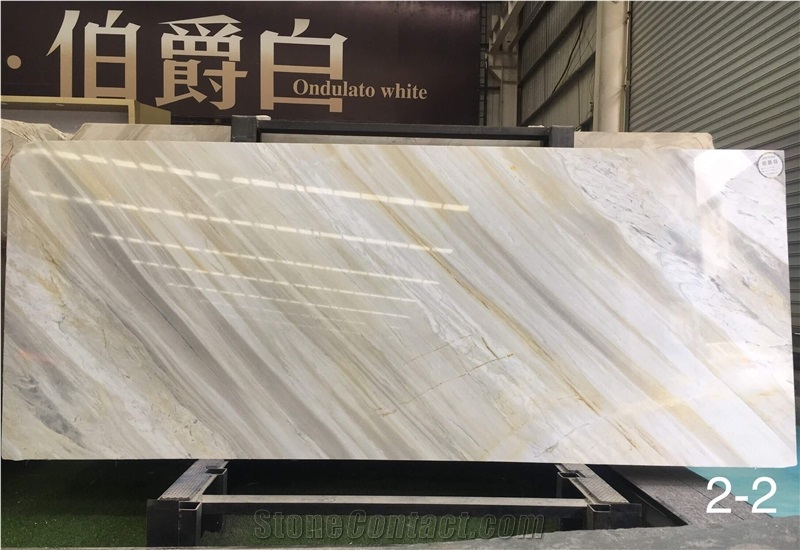 Earl White Marble With Cross Vein