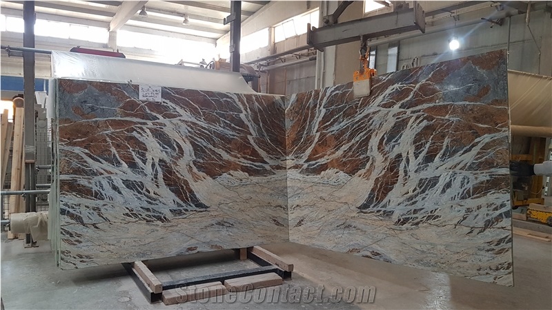 Blue Jeans Marble Bookmatch
