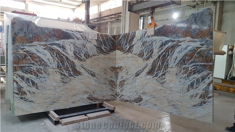 Blue Jeans Marble Bookmatch
