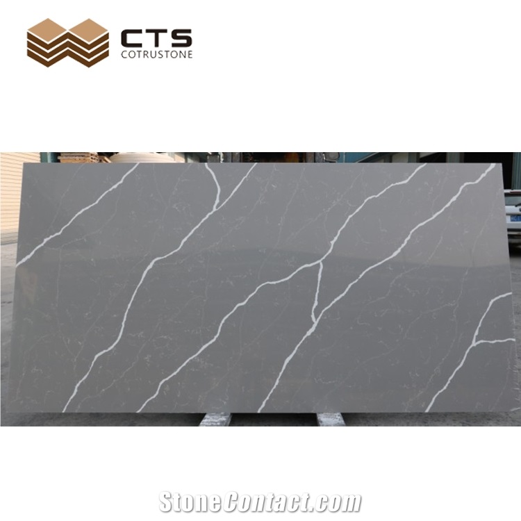 Black Calacatta Quartz Stone Slab High Quality Factory Price