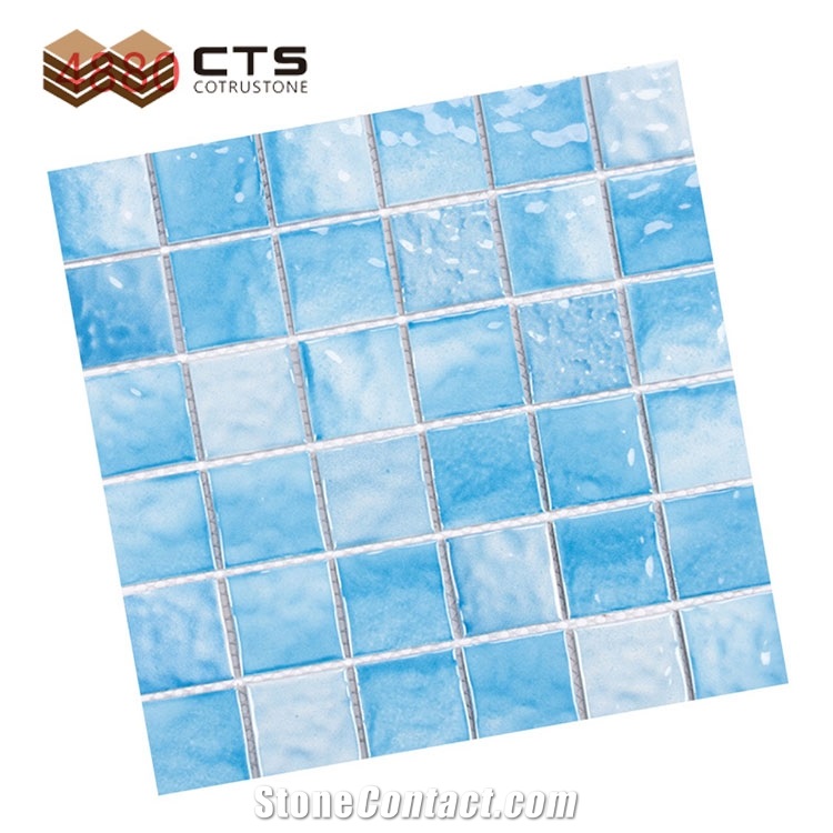 Blue Ceramic Swimmimg Pool Mosaic Wholesaleprice Top Quality